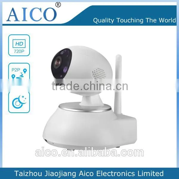 cn AICO 2015 Hot Smart Home White Dome Megapixel P2p 720p 360 Wireless Wifi Webcam With Remote Control photo-2