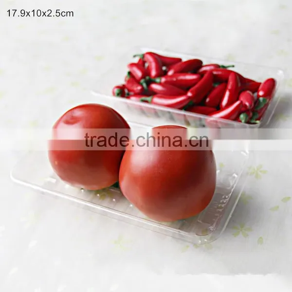 Rectangle Clear Plastic Vegetable Tray