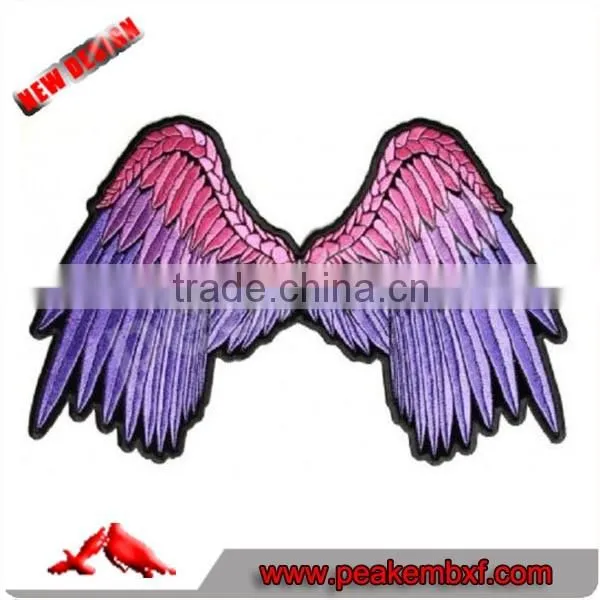 Hot Sale Angel Wings Custom Embroidery Patch For Clothing