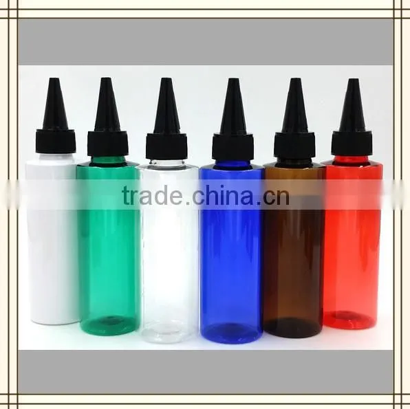 60ml,100ml,250ml,500ml Plastic Colorful PET Essential Oil Bottle With Dropper Cap photo-3