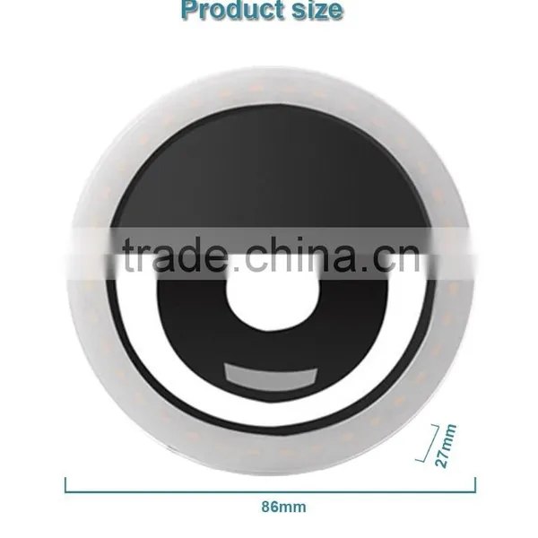 Rechargeable Selfie Ring Light Beauty Flashlight Li-Poly 36 LED Cellphone LED Fill Camera Light photo-2