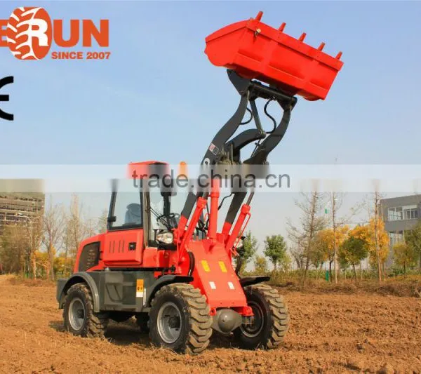 2015 New Design Everun 1.0 Ton Small Agricultural Machine Mini Wheel Loader With Sweeper photo-3