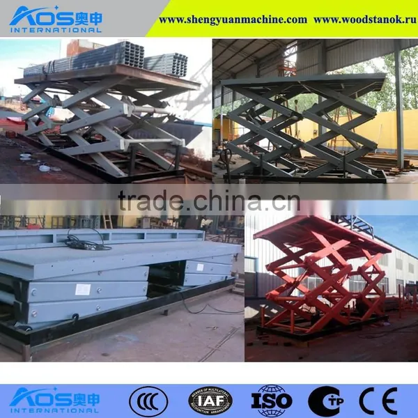 3Tons Capacity 5m Height Stationary Scissor Goods Lift With Big Platform 6*3m photo-3