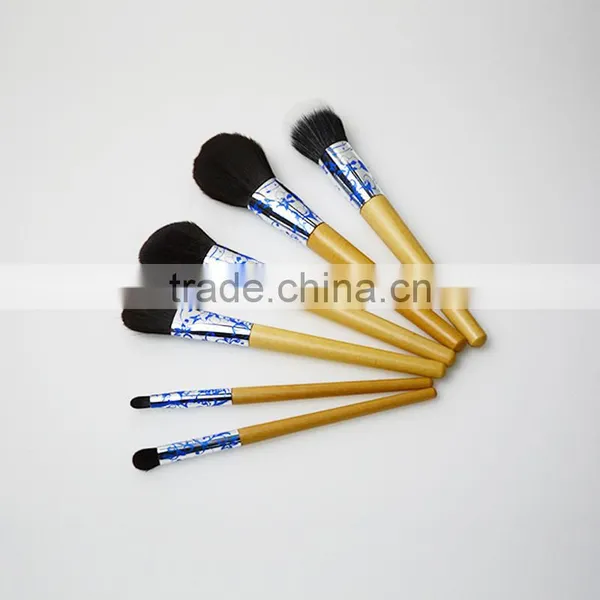 2016 Customized Logo Makeup Brushes With Wooden Handle photo-3