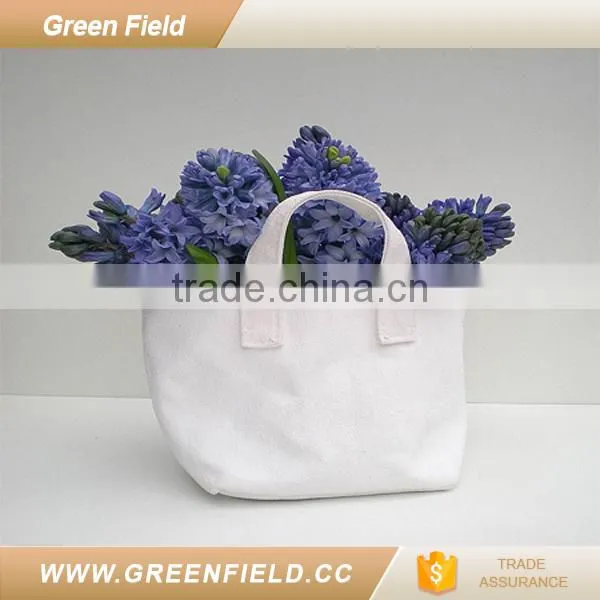 Green Field Canvas Plant Pot Canvas Fabric Flower Pot photo-2
