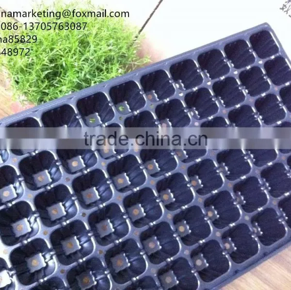 High Quality Vegetable Plastic Nursery Seedling Tray Black Plastic Plant Seed Growing Tray photo-3