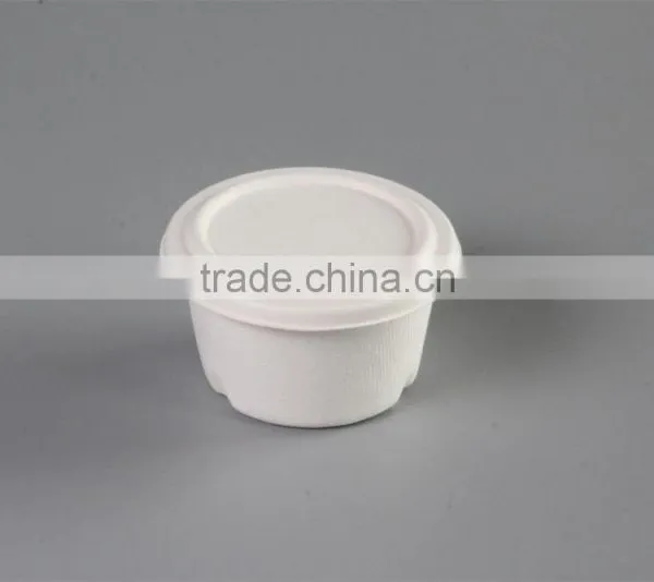12OZ Compostable Bagasse350ml Deep Bowls With Bagasse Lid L047 photo-2