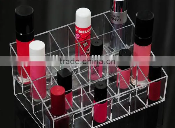 24 Lattices Plastic Lipstick Cosmetic Storage Rack photo-6
