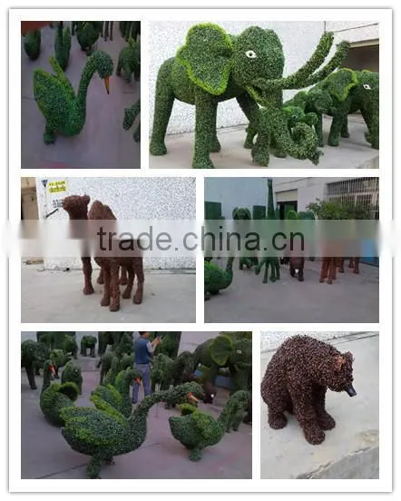 Artificial Decorative Green Sculpture Simulation Animal Plant