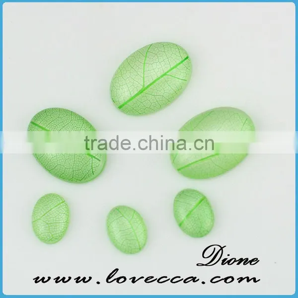 Round Shape Resin Cabochon Jewelry Pendant , Dried Flower Resin Cabochon , Clear Flat Resin Cabochon photo-3