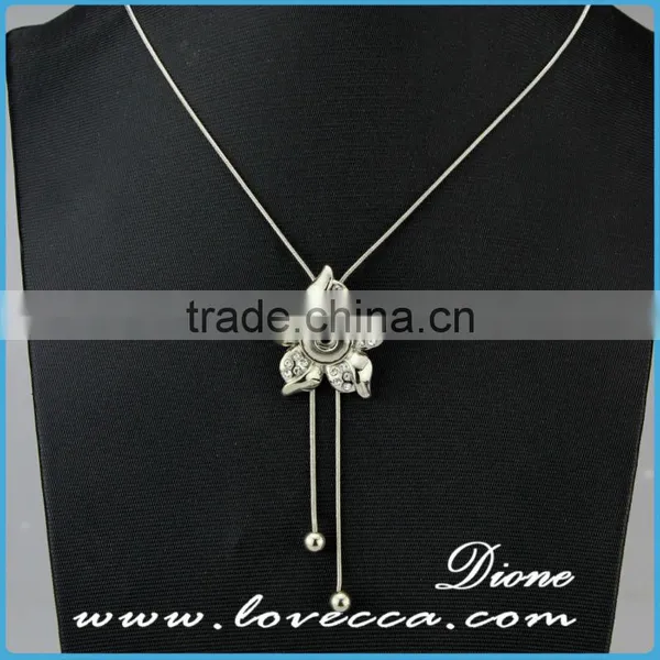 Fashion Jewelery Hot Products Pendant Snap Button Jewelry Necklace Press Snap Necklace With A Chain In Stock photo-3