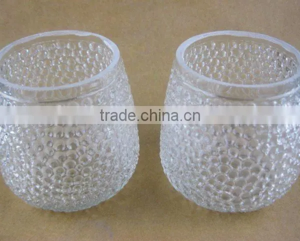 Pocking Mark Glass Candle Holder photo-3