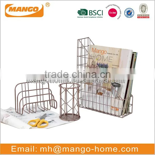 Office Stationery Set Metal Iron Paper Tray photo-6