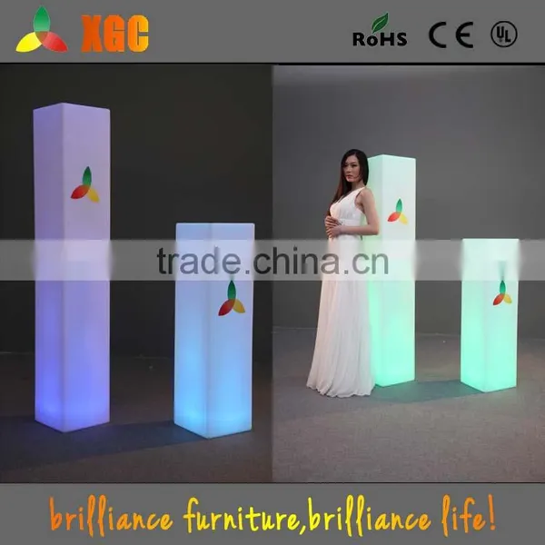 LED Lighting Pillar Candle, Glowing Pillar Design, Led Illuminated Square Pillar Design photo-5