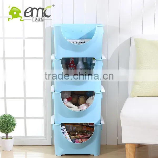 Stacking Baskets, Plastic Stacking Baskets, Plastic Handle Stacking Baskets photo-2