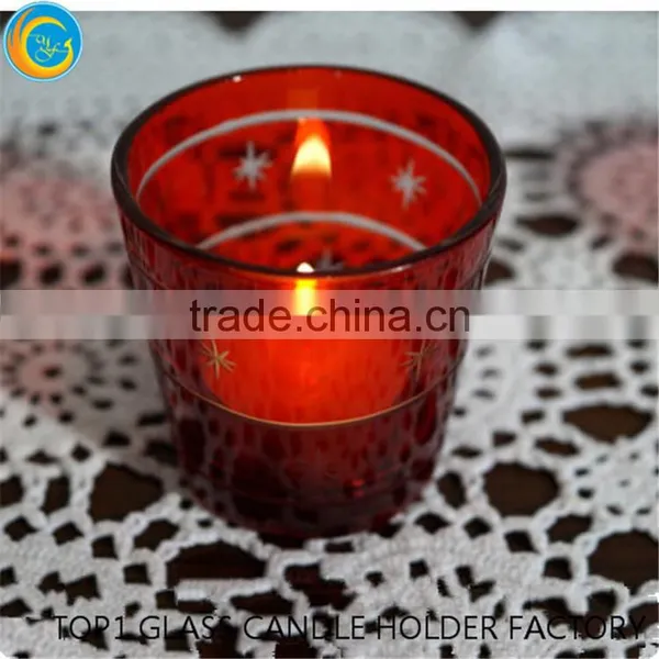 Red Votive Candle Holders Bulk With Scented Candles photo-4