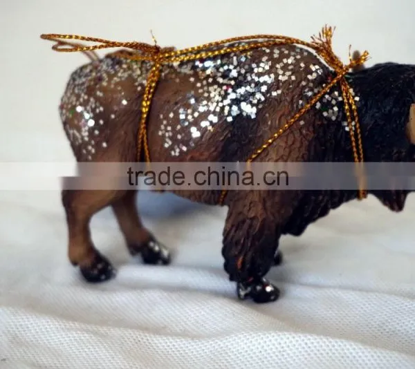 Resin Mini Yak Animal Statue for Home Decor photo-3