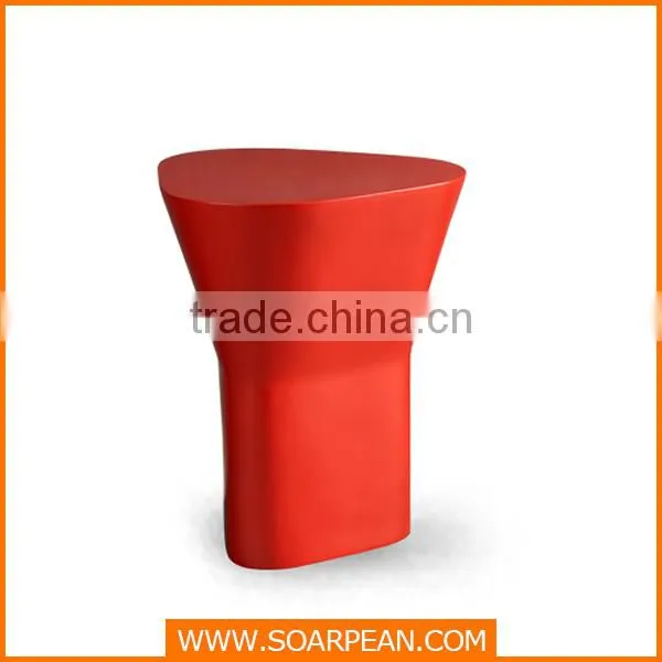 Unique Modern Fiberglass Triangle Shaped Coffee Table photo-3