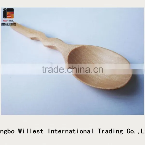 Eco Friendly 100% Wooden Spoon With Customized Logo photo-2