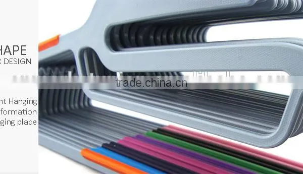 Multifunction Plastic Antiskid Wet & Dry Clothes Hanger,ABS,TPE,PP,Chrome Plated Hook photo-3