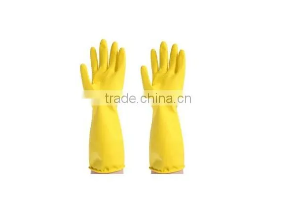Yellow Latex Household Gloves photo-2