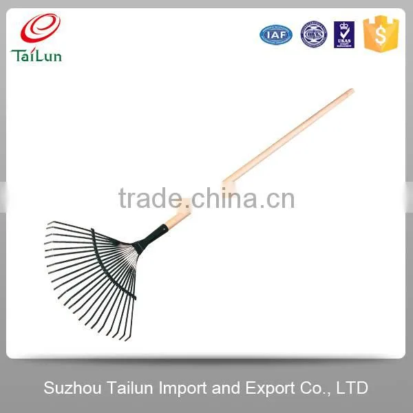 High Quality 22 Tines Plastic Coated A3 Steel Garden Handle Rake photo-5