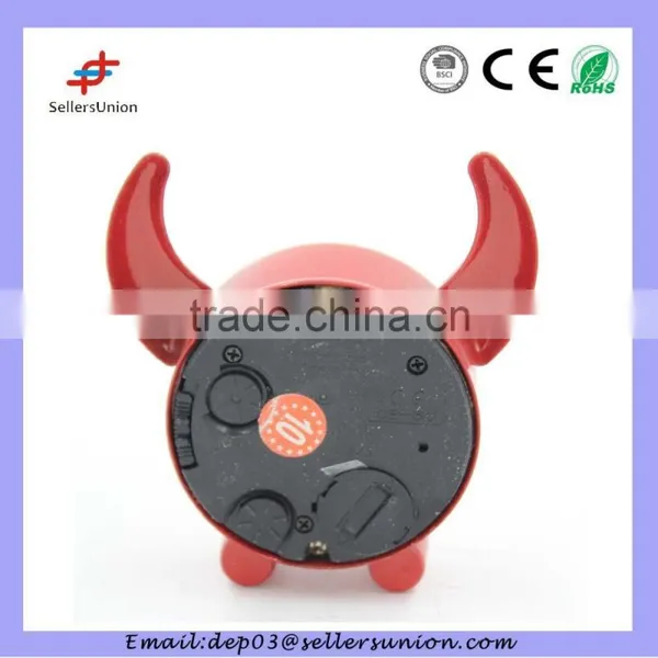 Promotion Clock With Oxhorn Design Cute Mini photo-2