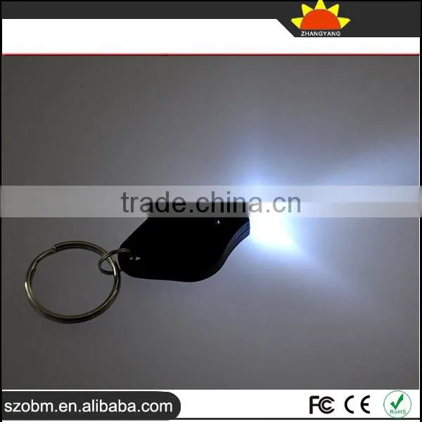 7 Color Plastic 20000mcd Cheap Custom Fashion Key Chain Mini Led Flashlight Keychain photo-3