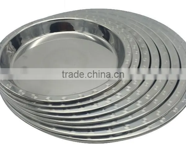 Stainless Steel Flat Dinner Plate & Dishes photo-3