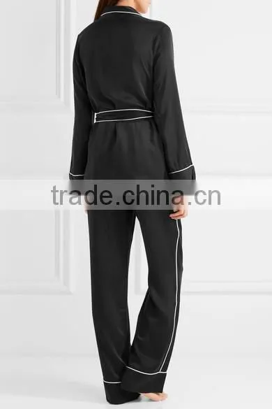 Cheap Family Wholesale Fleece Pajama Set for Adult Women Fashion Long Sleeve Sleepwear Pyjams photo-4