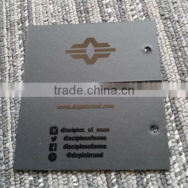 2016 Spot UV Jeans Hang Tags Swing Tags With High Quality photo-3