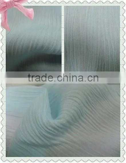 100%rayon/viscose Plain Dye Crepe/ Crinkle Fabric for Ladies High Fashion Crepe Fabric