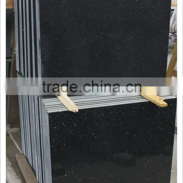 Granite Black Galaxy Slabs / Tiles / Steps Stairs photo-6