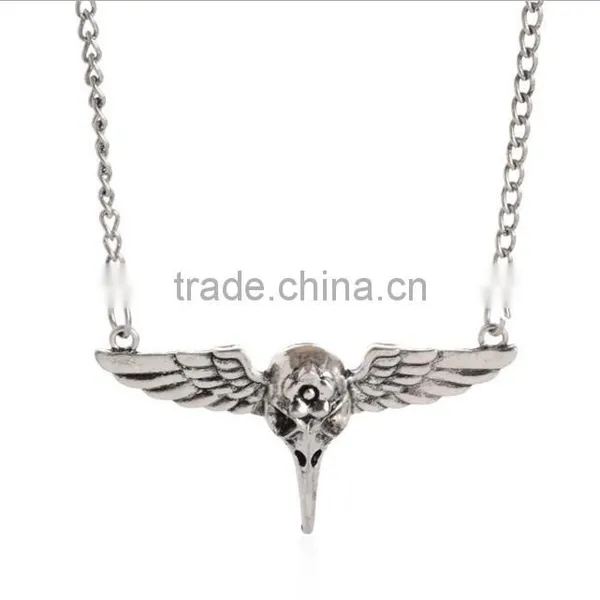 Fashion Punk Vintage Gears Angel Wing Pattern Steam Punk Necklace & Pendant photo-3