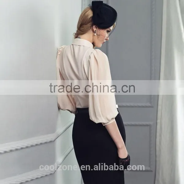 Women Summer Two Pieces Office Lady Uniform Business Lady Suit photo-3
