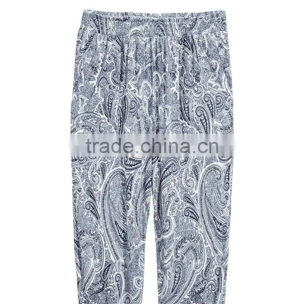 Viscose Baggy Rubbery Pull on Jersey Hip Hop Harem Pants photo-5
