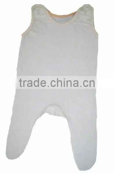 50% Polyester & 50% Cotton (1x1 Rib) Baby Romper/Baby Suit (Bleached &Unbleached) photo-2