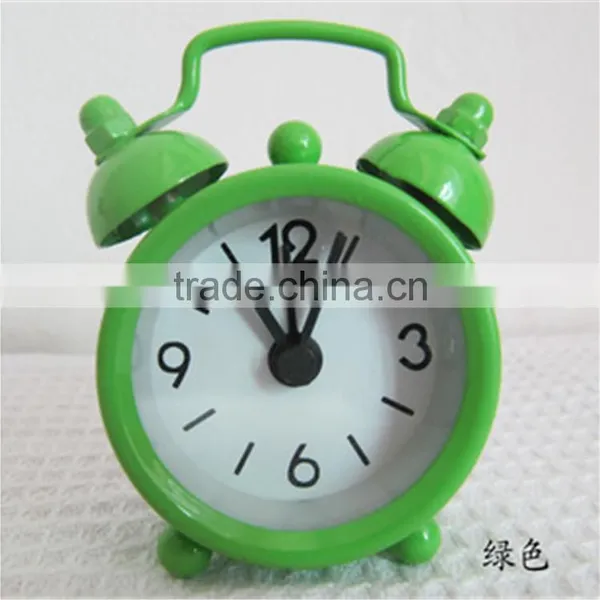 Lovely Mini Cartoon Dial Number Round Desktop Alarm Clock Clocks photo-3