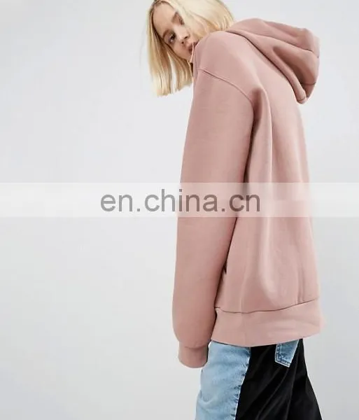 Custom Wholesale Blank Pullover Nude Oversized Hoodie For Women photo-4