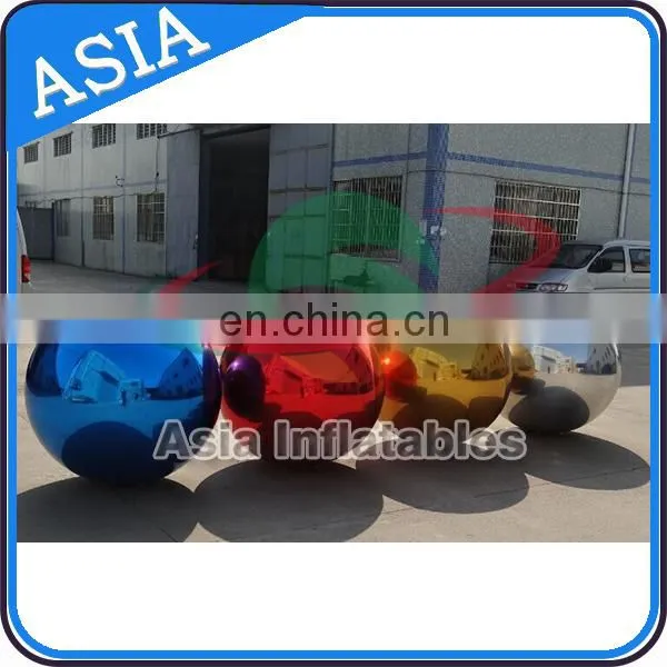 Custom Size Green Inflatable Mirror Ball With Reflection Effect, Professional Night Club Disco Mirror Ball / Disco Lights Ball photo-2