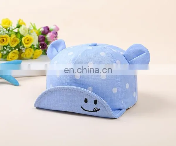 New Fashion Design Flanging Cap Cotton Dot Ear Baby Hats&caps photo-4