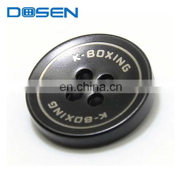 Wholesale Black Logo Custom Shirt Button
