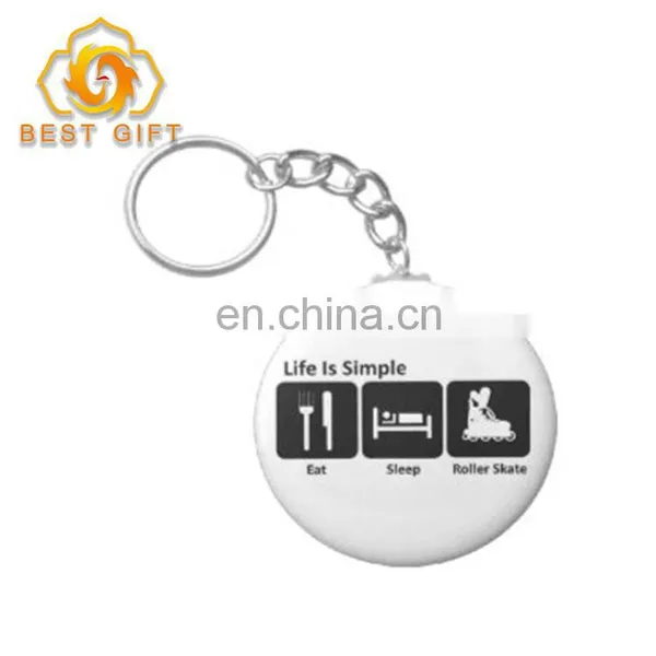 Custom Metal Roller Skates Shoes Shaped Theme Keychain For Gifts photo-6