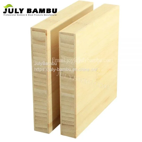 Furniture Designer Use 3 Ply Eco- Friendly Laminated Bamboo Planks Natural 15mm 25mm Bamboo for Wall Panel photo-3
