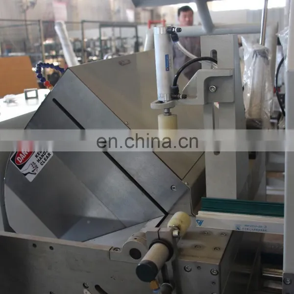 Latest Window and Door Making Machine CNC Control Automatic Double Head Cutting Saw for Aluminum Profile photo-5