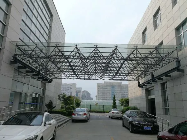 Q345b Steel Steel Structure Grid Frame Steel Canopy photo-2