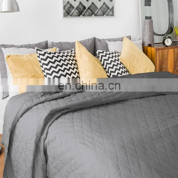 Home Bedroom Comforter Bedding Bed Sheet Blanket Stitches 100% Polyester Quilt Bedspread Set photo-2