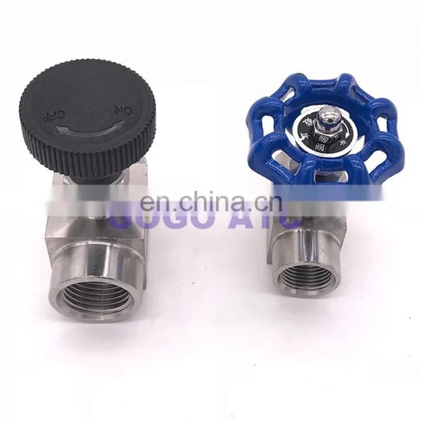1/8" 1/4" 3/8" 1/2" BSP Equal Female Thread SS 304 Stainless Steel Flow Control Shut off Needle Valve photo-3