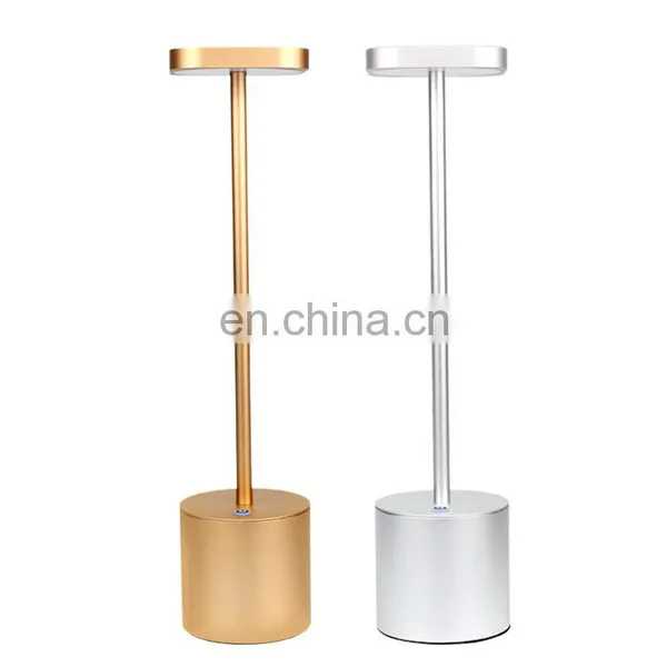 Hot Sale Modern Hotel Style AluminiumTable Lamp USB Rechargeable Battery Cordless Restaurant Led Table Lamp For Dinner photo-2