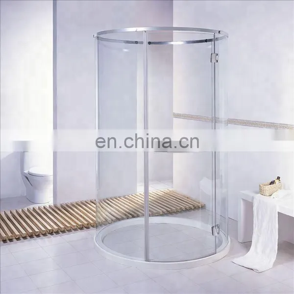 8MM 10MM 12MM 15MM 19MM Tempered Curved Glass Shower Door photo-2
